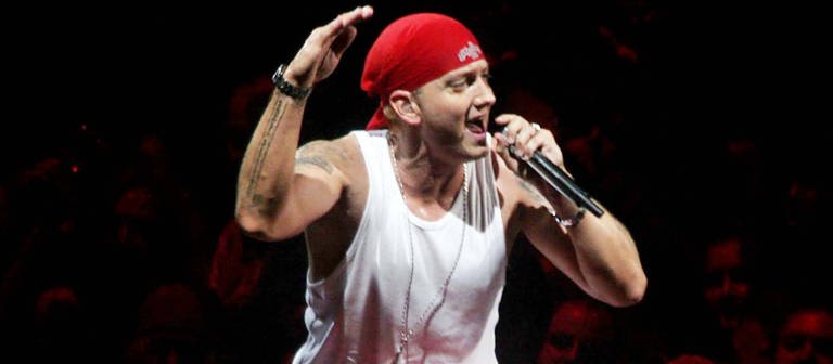 Eminem bei einem seiner Konzerte. (Foto: IMAGO, imago)