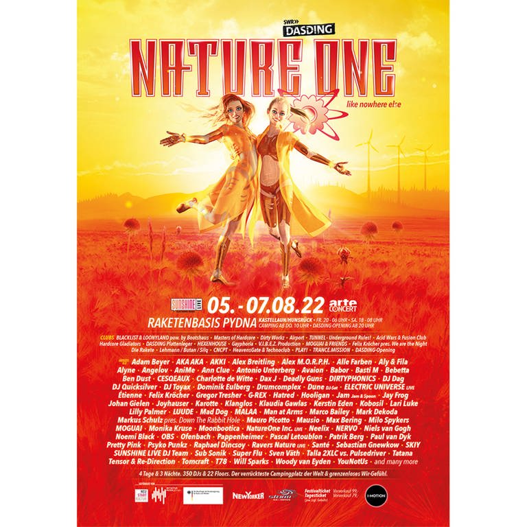 Line-Up Nature One 2022 (Foto: DASDING)