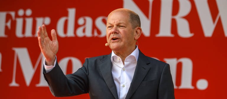 Olaf Scholz bei einer Wahlkampfveranstaltung der SPD in Köln. (Foto: imago images, Rüdiger Wölk)