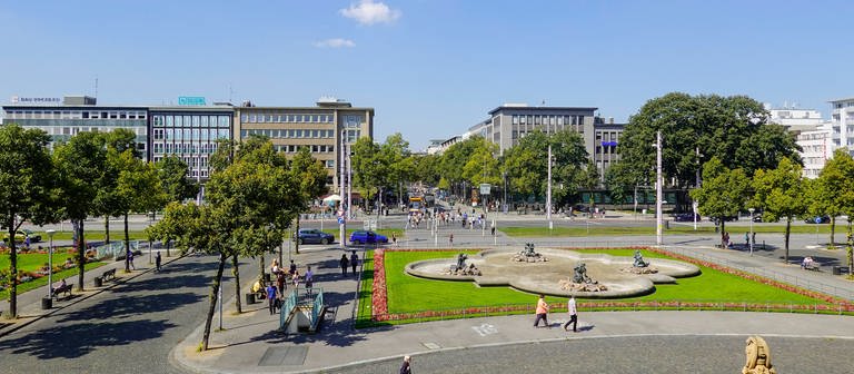 Der Friedrichsplatz in Mannheim. (Foto: IMAGO, Schöning)