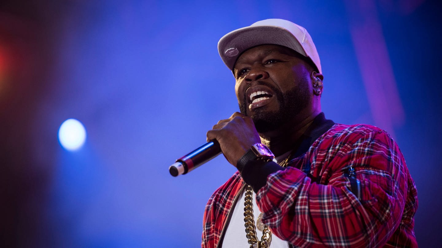 US-Rapper 50 Cent tritt beim Openair Frauenfeld Musikfestival auf. (Foto: dpa Bildfunk, picture alliance/dpa/KEYSTONE/epa | Gian Ehrenzeller)