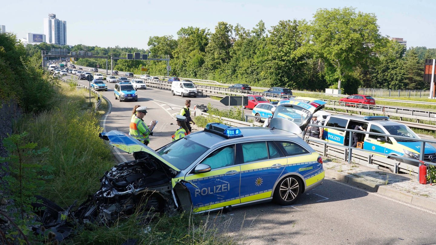 Polizeiauto crash