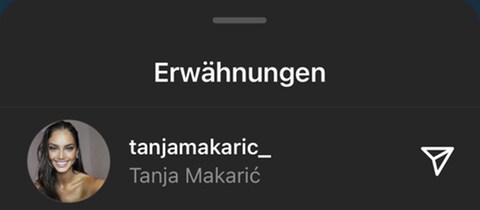 Julian Claßen markiert Tanja Makaric in seiner Instagram-Story (Foto: Instagram Screenshot @julienco_)