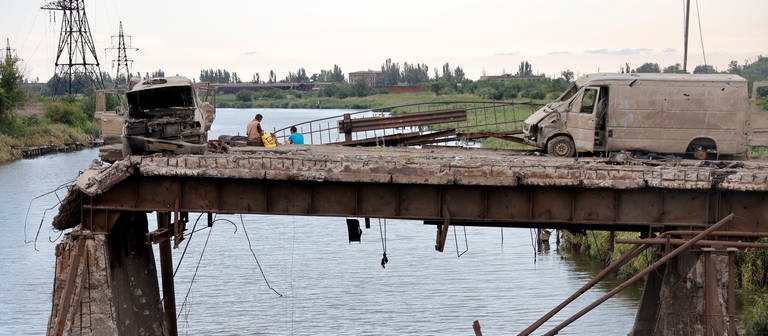 Brücke im Donbass (Foto: dpa Bildfunk, picture alliance/dpa/TASS | Valentin Sprinchak)