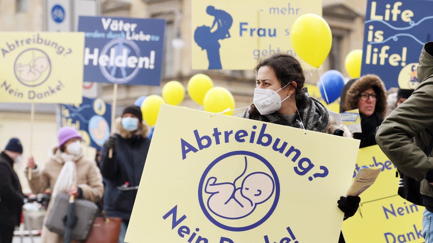 Demonstration von Abtreibungsgegnern / Demo gegen Abtreibung (Foto: picture-alliance / Reportdienste, picture alliance/dpa | Tobias Hase)