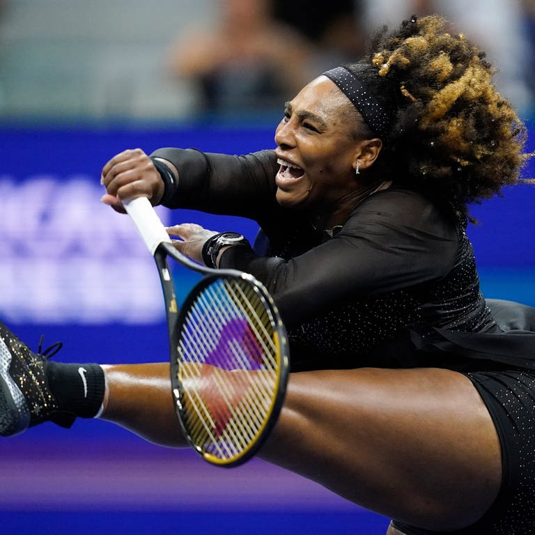 Tennis: Grand SlamWTA-Tour - US Open, Einzel, Damen, 3. Runde, Williams (USA) - Tomljanovic (Australien): Serena Williams in Aktion. (Foto: picture-alliance / Reportdienste, Picture Alliance)