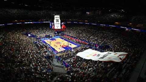 Bei der Basketball-EM in Deutschland wurden in der Gruppenphase so viele Tickets verkauft wie nie. (Foto: IMAGO, IMAGO / Vitalii Kliuiev)