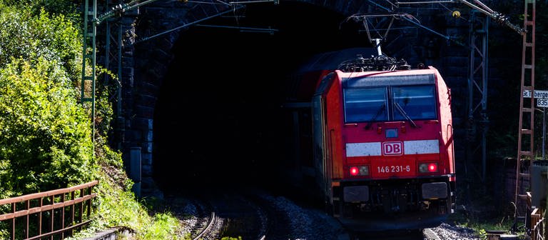 Ein Regional-Zug der Schwarzwaldbahn fährt bei Triberg in einen Tunnel. (Foto: dpa Bildfunk, picture alliance/dpa | Philipp von Ditfurth)