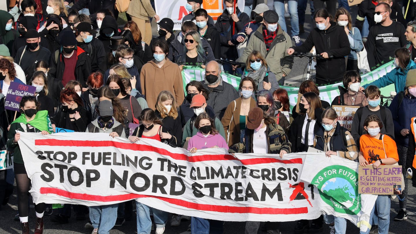 Junge Menschen demonstrieren für mehr Klimaschutz. (Foto: dpa Bildfunk, picture alliance/dpa/dpa-Zentralbild | Bernd Wüstneck)