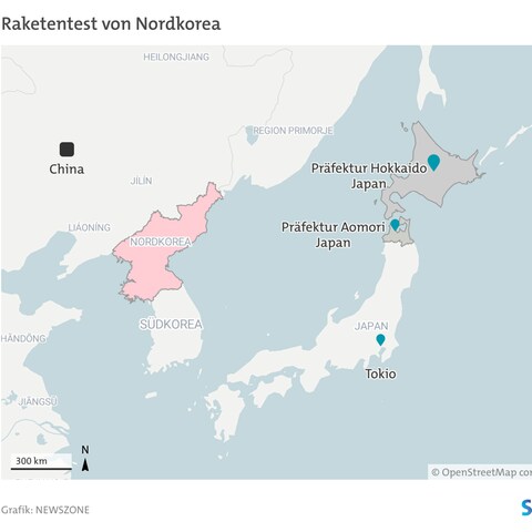 Nordkorea hat eine Rakete in Richtung Japan abgeschossen.  (Foto: DASDING)