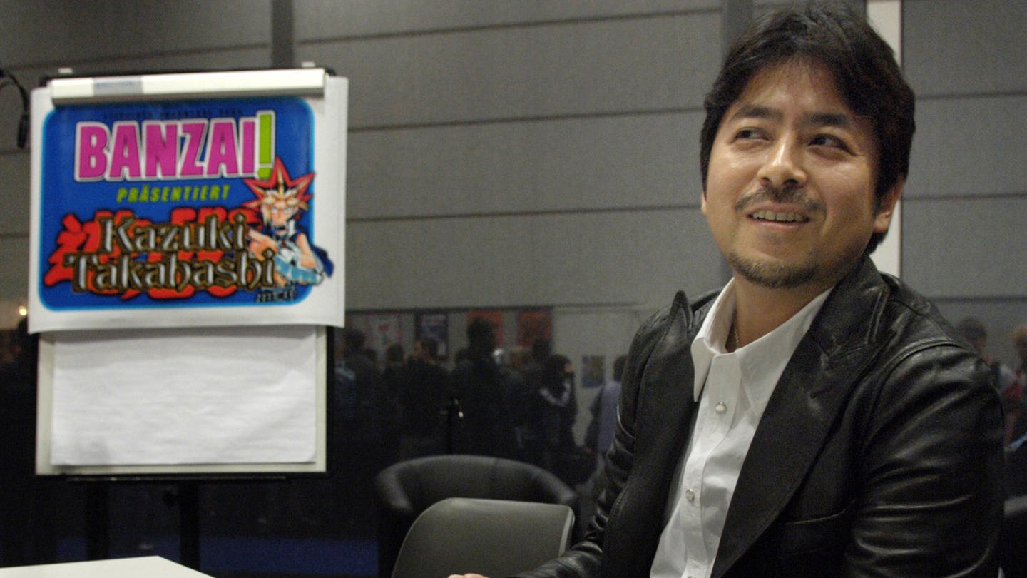 Der japanische Comic-Zeichner Kazuki Takahashi am Samstag (19.03.2005) auf der Leipziger Buchmesse.