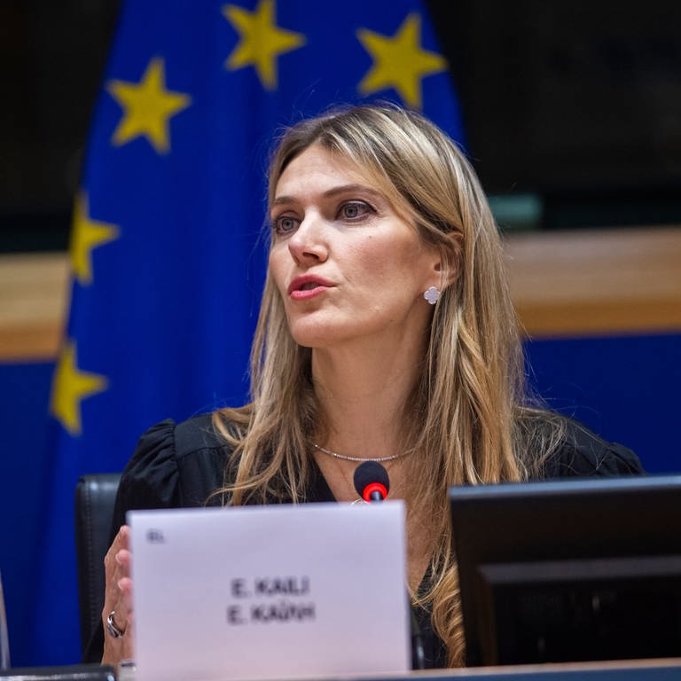 Vizepräsidentin des Europäischen Parlaments, Eva Kaili (Foto: picture-alliance / Reportdienste, picture alliance/dpa/European Parliament | Eric Vidal)