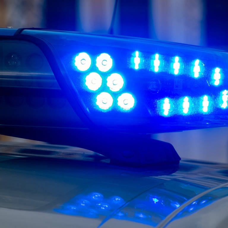 Ein Blaulicht der Polizei leuchtet auf. (Foto: dpa Bildfunk, picture alliance/dpa/dpa-Zentralbild | Klaus-Dietmar Gabbert)