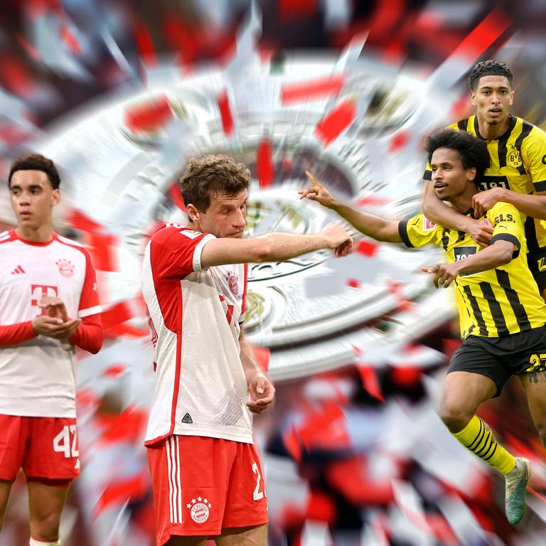 Bundesliga: BVB Borussia Dortmund und der FC Bayern München liefern sich einen heißen Titelkampf (Foto: IMAGO, IMAGO / Sven Simon)