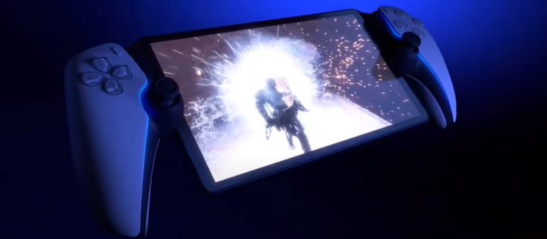 Beim Playstation Showcase wurde das "Project Q" vorgestellt. Ein tragbares Gerät für mobiles Gaming. (Foto: Screenshot YouTube/Playstation)