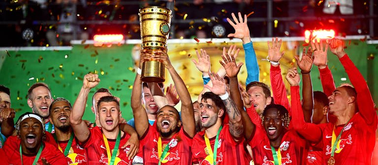 Der RB Leipzig ist Pokalsieger des DFB 2023. (Foto: dpa Bildfunk, picture alliance/dpa | Tom Weller)