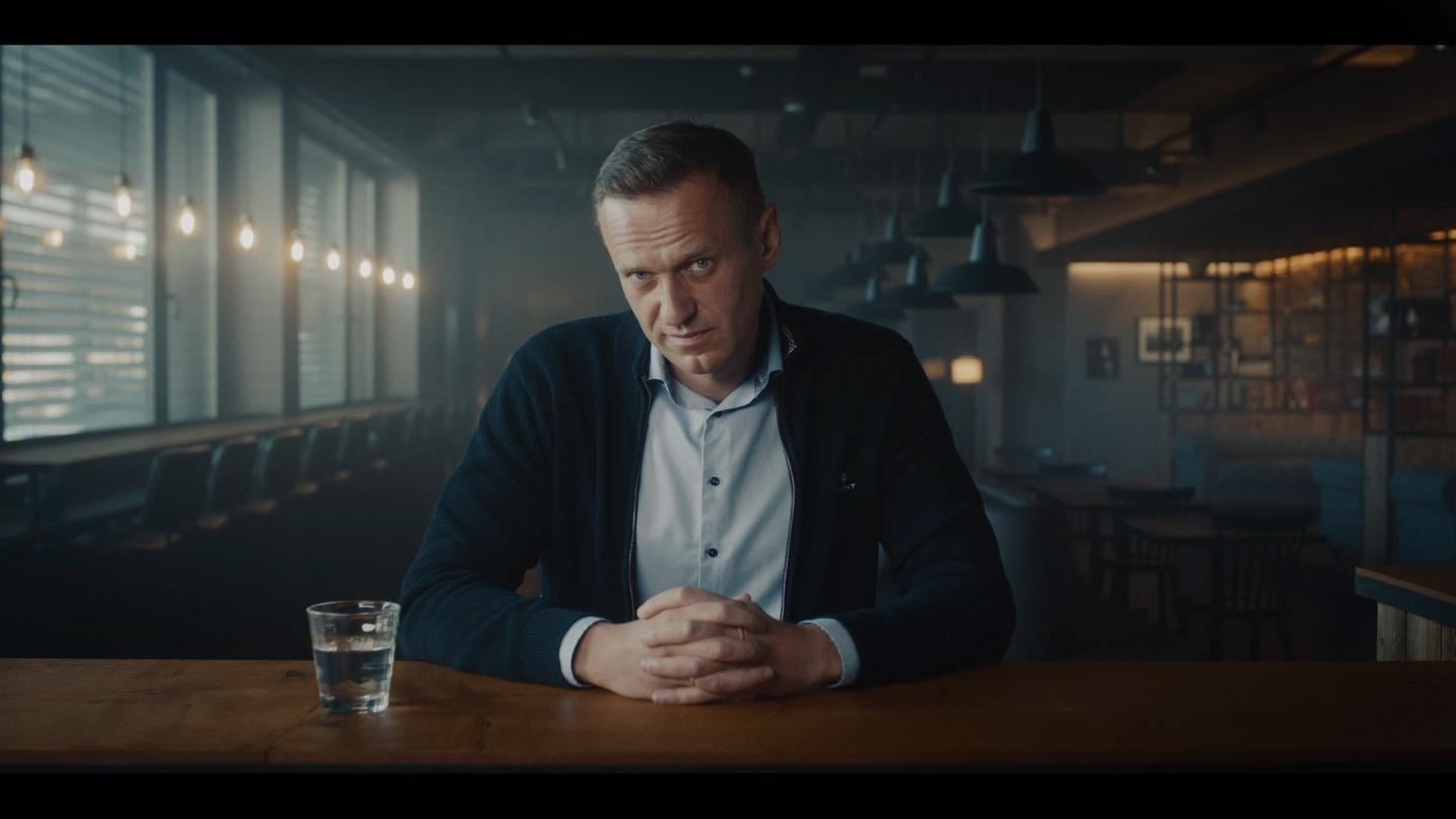 Der russische Oppositionelle Alexej Nawalny in einer Szene des Dokumentarfilms 