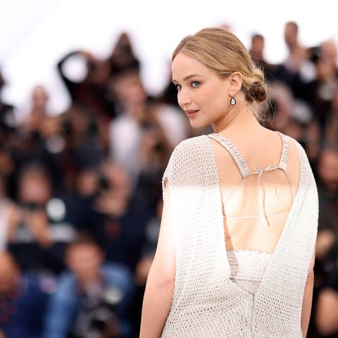 Jennifer Lawrence bei den Filmfestspielen in Cannes. Jetzt hatte die Schauspielerin einen Auftritt beim Finale von "Germany's Next Topmodel" (Foto: dpa Bildfunk, picture alliance/dpa/Invision/AP | Vianney Le Caer)