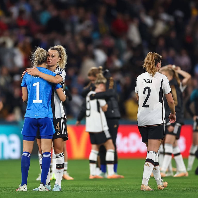 Deutschland ist raus! Trotz einer guten Leistung hat das 1:1 der DFB-Frauen gegen Südkorea nicht fürs Achtelfinale gereicht. (Foto: IMAGO, IMAGO / News Images)