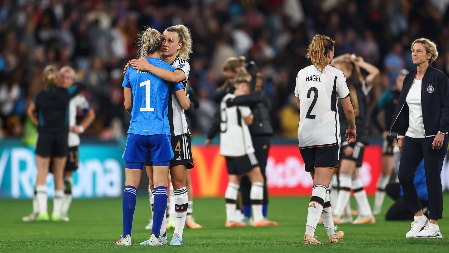 Deutschland ist raus! Trotz einer guten Leistung hat das 1:1 der DFB-Frauen gegen Südkorea nicht fürs Achtelfinale gereicht. (Foto: IMAGO, IMAGO / News Images)