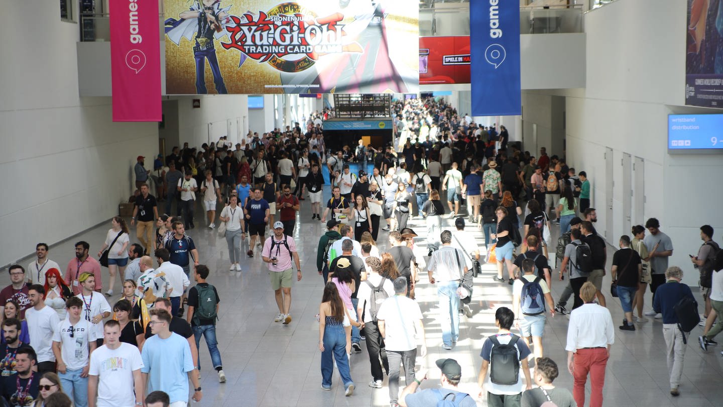 Zur Gamescom 2023 kamen knapp 320.000 Gäste. (Foto: dpa Bildfunk, Sascha Thelen)