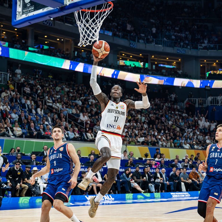 Deutschland gewinnt Finale der Basketball-Weltmeisterschaft Schröder trifft (Foto: IMAGO, IMAGO / camera4+)
