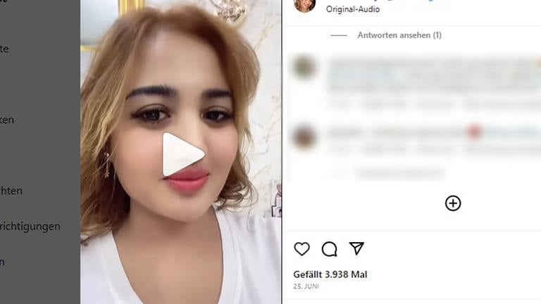 Instagram / Lina Mukherjee (Foto: Lina Mukherjee hat auf TikTok ein Video gepostet in dem sie Schweinefleisch ist. Jetzt ist die Indonesierin veruteilt worden.)