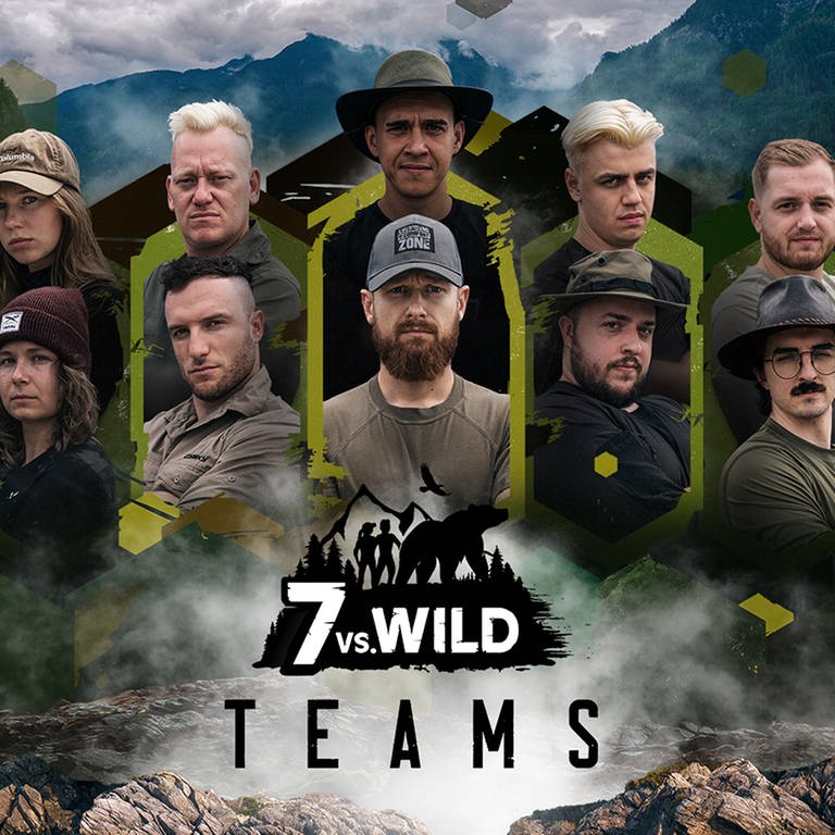Alle Teilnehmer der dritten Staffel "7 vs. Wild". (Foto: Amazon Freevee)
