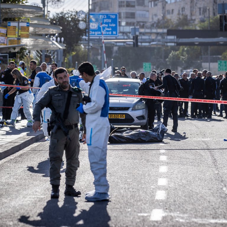Nach einem Anschlag in Jerusalem (Foto: dpa Bildfunk, picture alliance/dpa | Stringer)