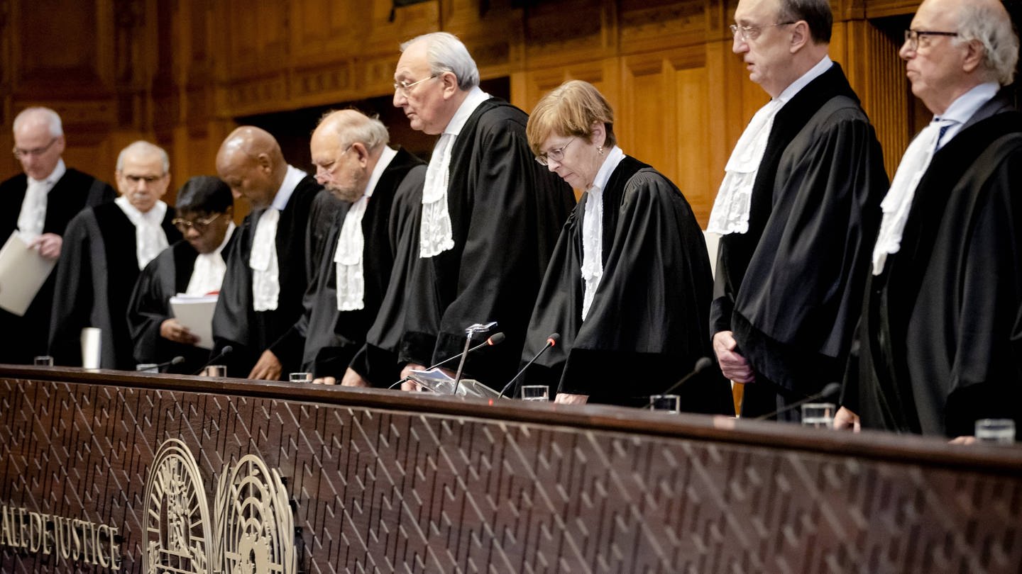 Ukraine und Russland verhandeln vor dem Internationalen Gerichtshof (IGH) zu Vorwürfen gegen Verletzungen der Völkermord-Konvention. (Foto: IMAGO, IMAGO / ANP)