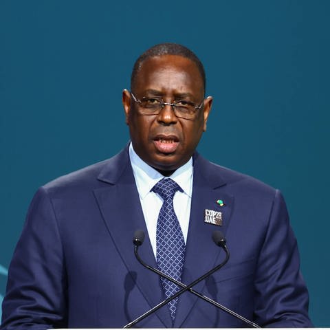 Macky Sall, Präsident von Senegal, spricht während der 28. Konferenz der Vertragsparteien des Rahmenübereinkommens der Vereinten Nationen über Klimaänderungen (Foto: IMAGO, IMAGO / ZUMA Wire)