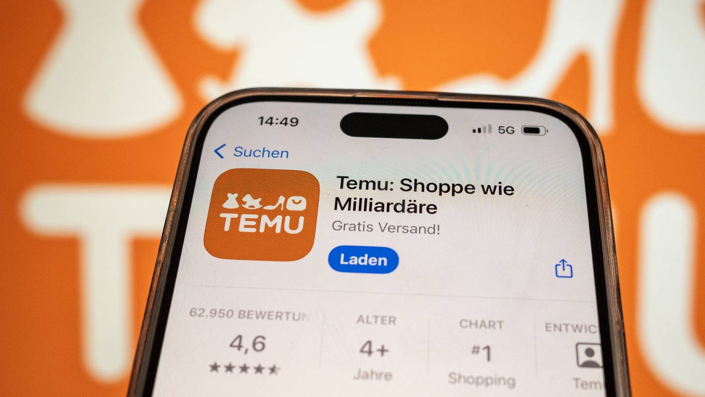 Temu lockt User mit fetten Rabatten und Billigpreisen. Die Bundesregierung sieht die Shopping-Plattform kritisch - warum? (Foto: dpa Bildfunk, IMAGO / onemorepicture)