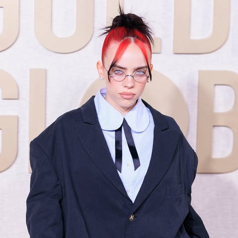 Billie Eilish kommt zur 81. Golden Globe-Verleihung im Beverly Hilton.  (Foto: dpa Bildfunk, picture alliance/dpa/PI via ZUMA Press Wire | Javier Rojas)
