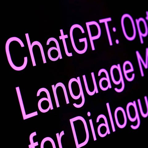 Ein Text von der ChatGPT-Seite der OpenAI-Website.