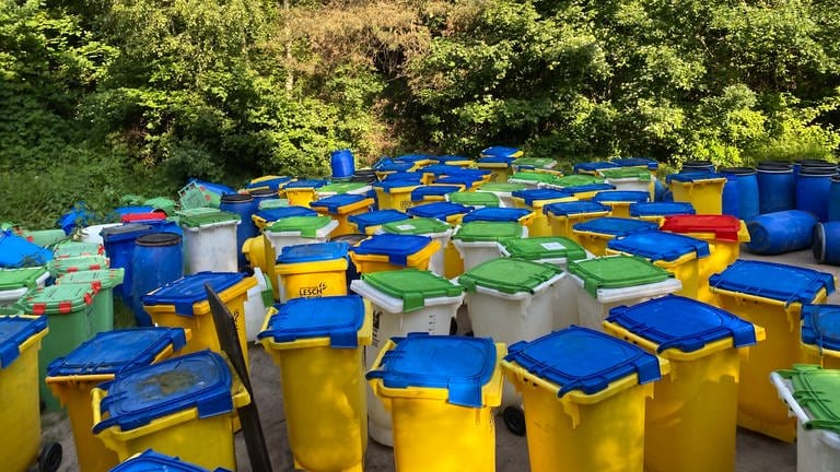 130 Mülltonnen und Fässer mit Resten von Speisefett wurden in Speyer illegal entsorgt - und zuvor vermutlich geklaut.