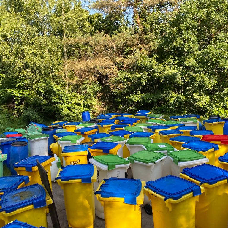 130 Mülltonnen und Fässer mit Resten von Speisefett wurden in Speyer illegal entsorgt - und zuvor vermutlich geklaut.