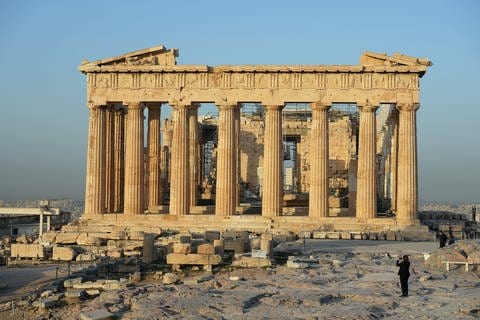 Akropolis Athen Antik Sehenswürdigkeit Griechenland (Foto: dpa Bildfunk, picture alliance/dpa | Soeren Stache)