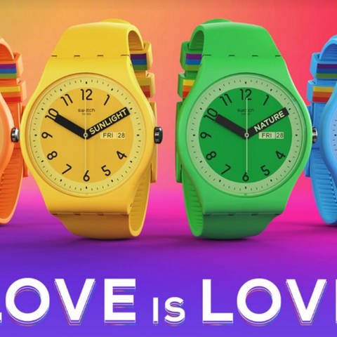 Swatch Regenbogen-Uhren