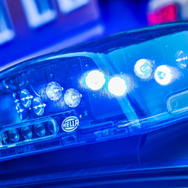 Blaulicht bei Polizeieinsatz in Deutschland. In der Region wurden zwei Einbrecher geschnappt. Sie könnten mehrere Einbrüche in unter anderem Tübingen und Sigmaringen begangen haben.