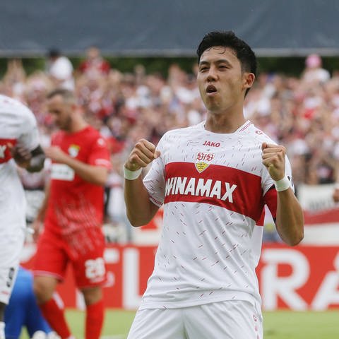 Der kapitän Wataru Endo verlässt den VfB Stuttgart (Foto: IMAGO, IMAGO / Pressefoto Baumann)