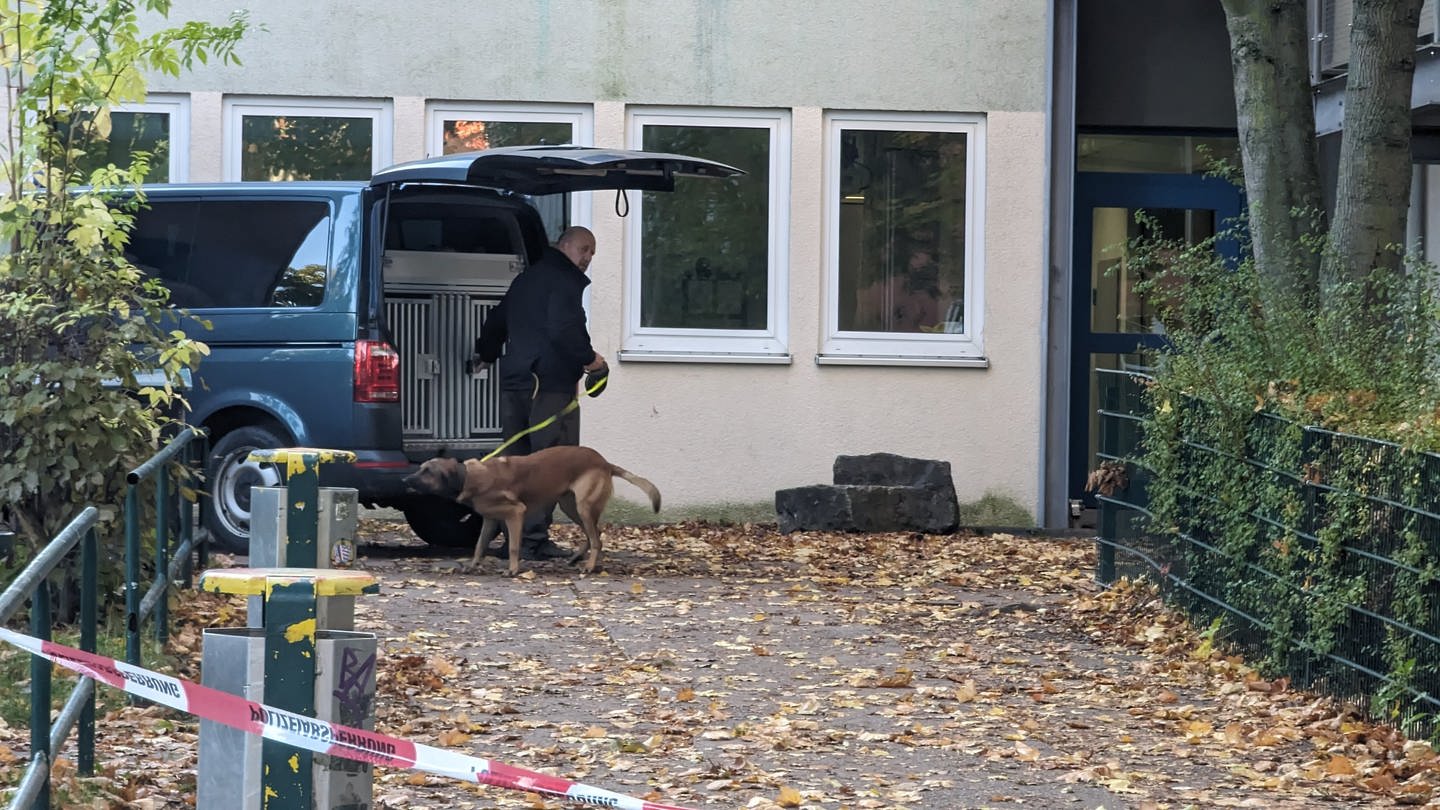 Durchsuchungen der Polizei an verschiedenen Schulen in Deutschland nach Bombendrohungen. (Foto: dpa Bildfunk, picture alliance/dpa/Wichmann-tv | Martin Wichmann)