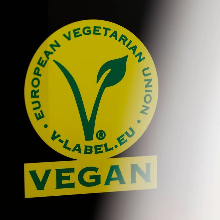 Das Logo des Vegan-Labels in Europa