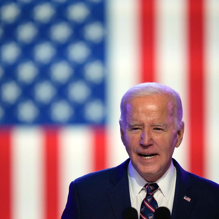 Joe Biden - In einer Rede hat er davor gewarnt, dass Donald Trump bei der US-Präsidentschaftswahl kandidiert