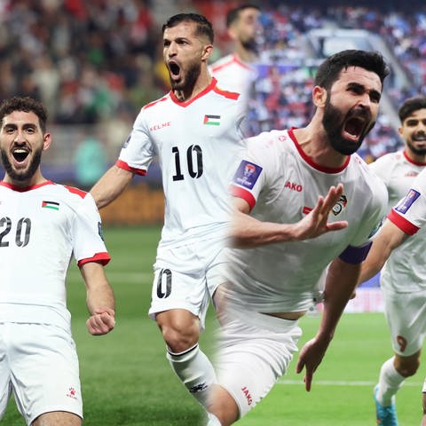Im Asien-Cup haben sich sich sowohl Palästina als auch Syrien fürs Achtelfinale qualifiziert. In der Heimat stecken beide Nationen im Krieg.