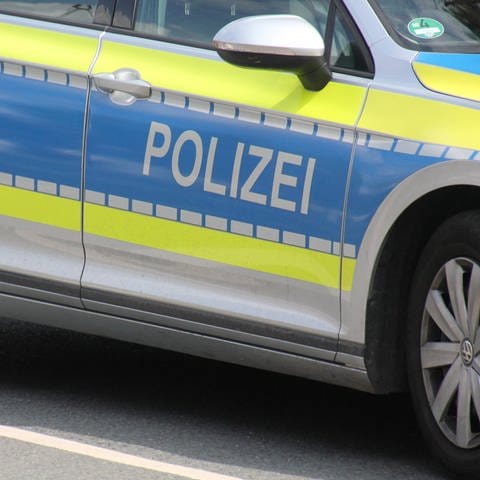 Polizeiauto von der Seite: In Jockgrim an der Straßenbahnhaltestelle sind zwi Mädchen von einer Gruppe Jugendliche verprügelt worden. 