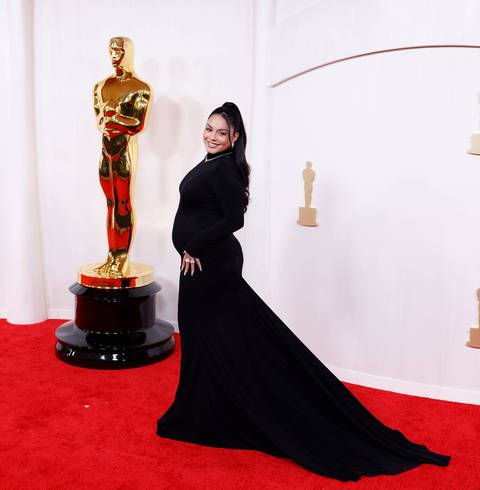 Vanessa Hudgens auf dem Roten Teppich der Oscars 2024. (Foto: IMAGO, IMAGO / UPI Photo)