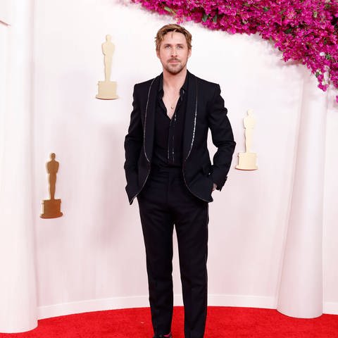 Ryan Gosling auf dem Roten Teppich der Oscars 2024. (Foto: IMAGO, IMAGO / UPI Photo)