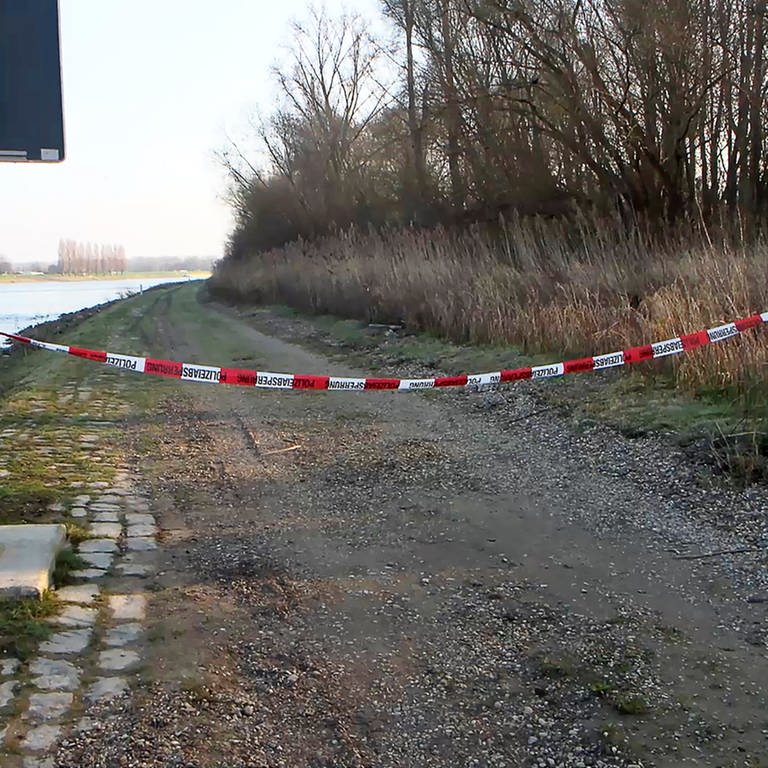 Am Rheindamm wurde die Leiche einer Frau gefunden. Daraufhin hat die Polizei die Sonderkommission «Rampe» eingerichtet. (Foto: dpa Bildfunk, picture alliance/dpa/pr-video | René Priebe)