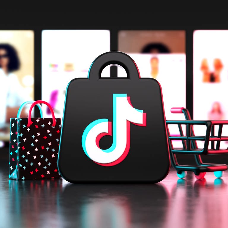 TikTok-Shopping Symbolbild. Influencer-Marketing. (Foto: IMAGO, IMAGO / Pond5 Images)