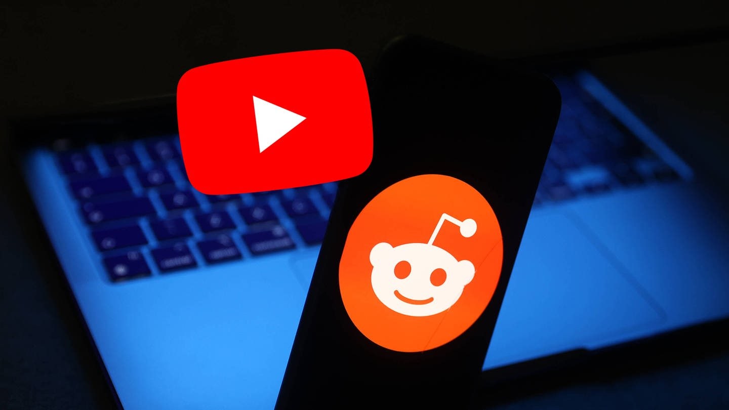 Collage mit Reddit und YouTube Logo (Foto: IMAGO, IMAGO / NurPhoto)